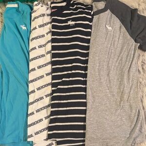 Abercrombie & Fitch Tees Pack - Teal, White, Navy, Gray
